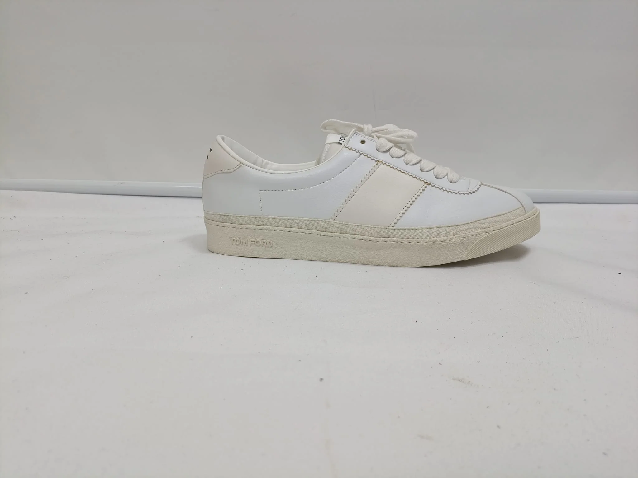 Women's Tom Ford Bannister Sneakers in White Leather - Image 7