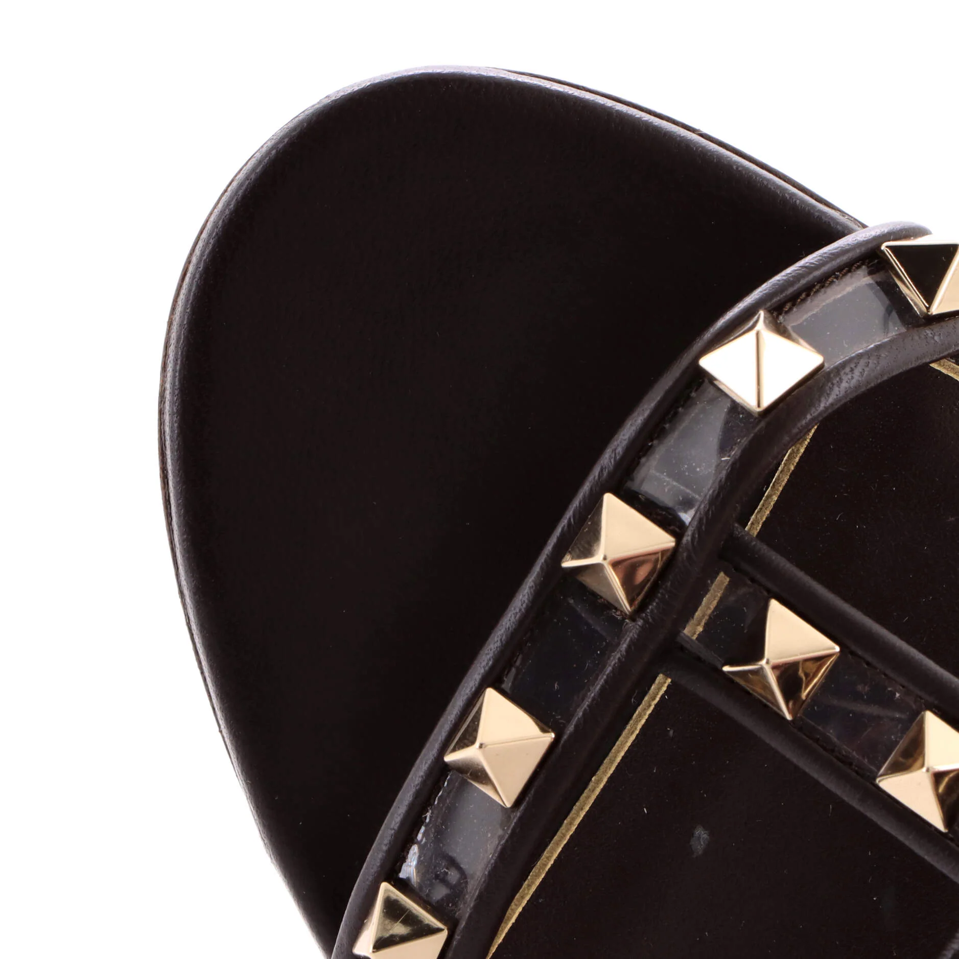 Women's Rockstud Block Heel Sandals Leather - Image 5