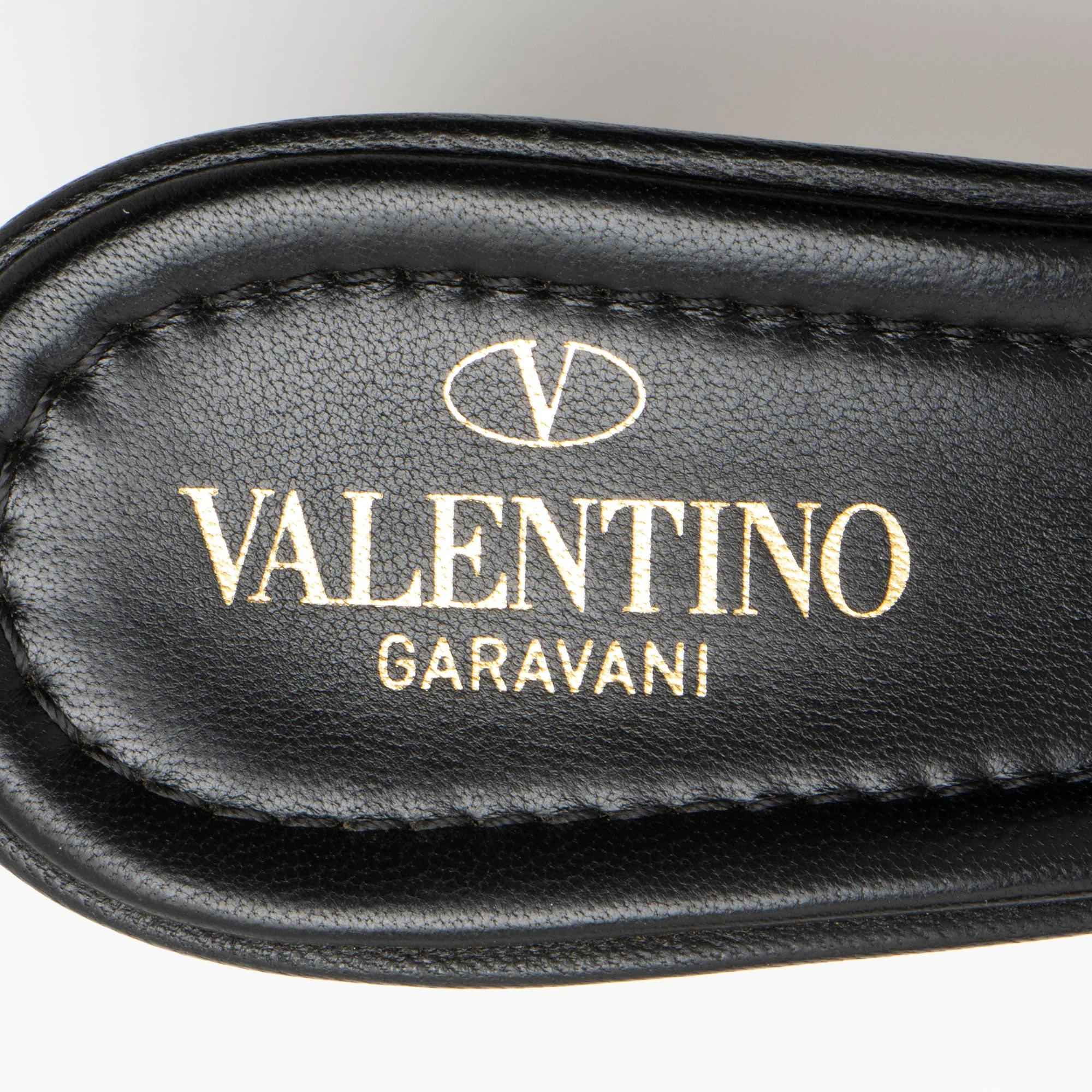 Women's Valentino Leather Roman Stud Mules - Size 8 / 38 - Image 8