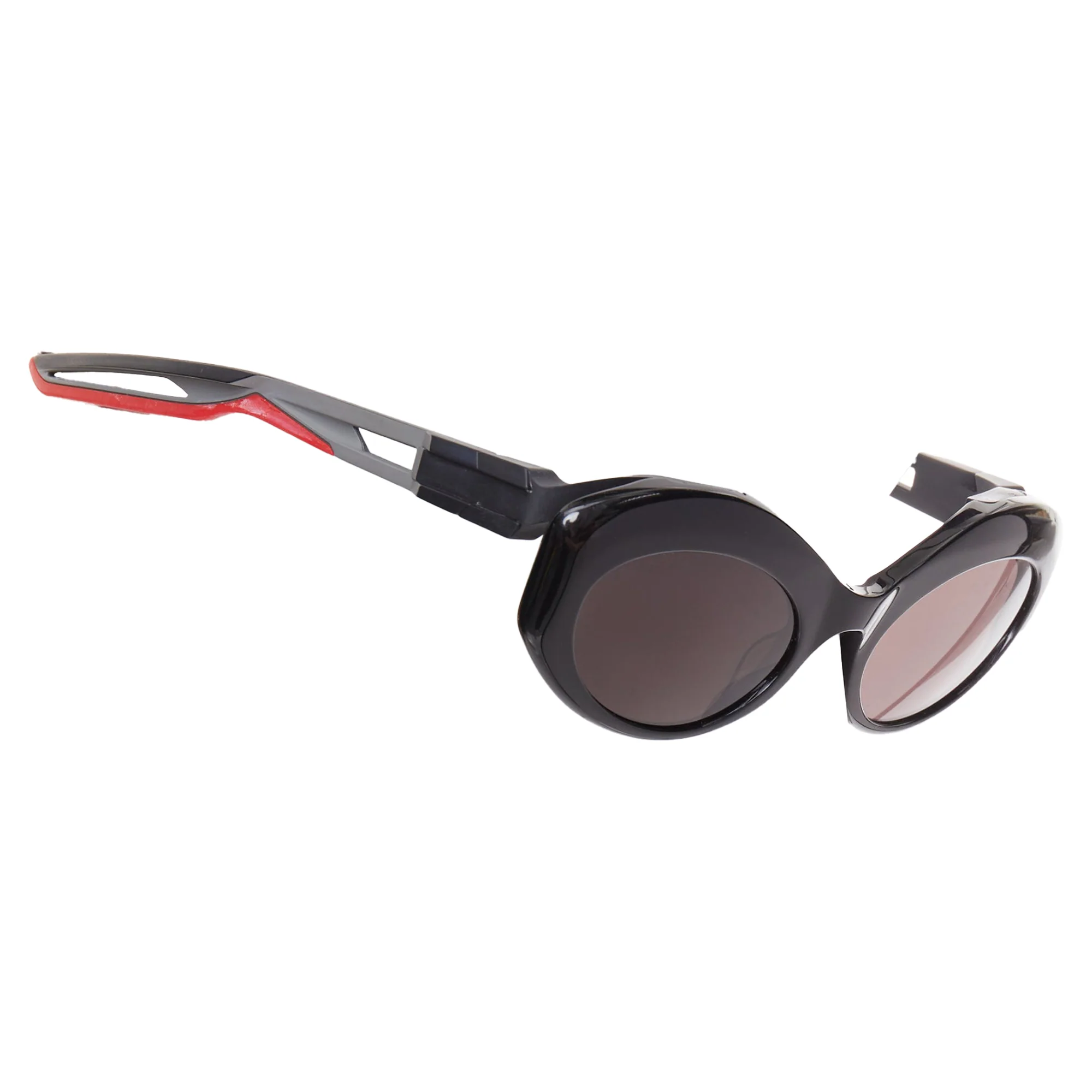 Balenciaga Bb0053s Hybrid Oval Sporty Sunglasses