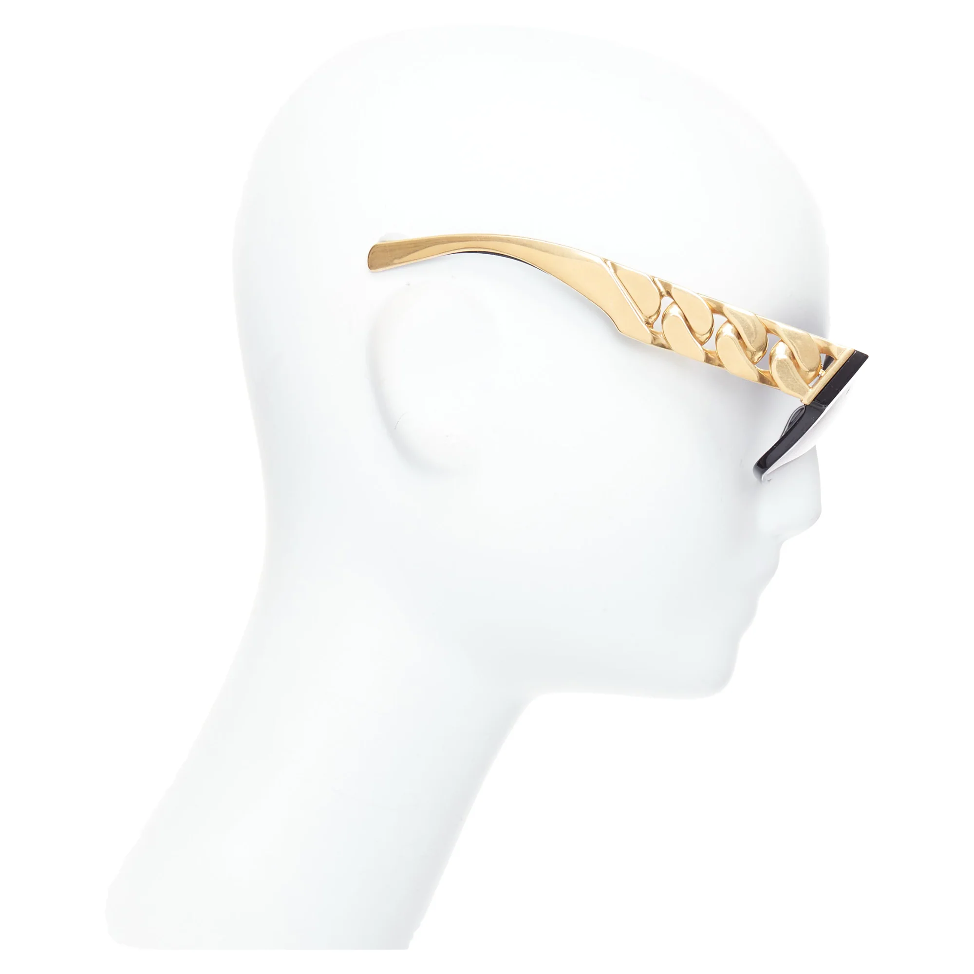 Celine Phoebe Philo Runway gold chunky chain metal sunglasses - Image 3