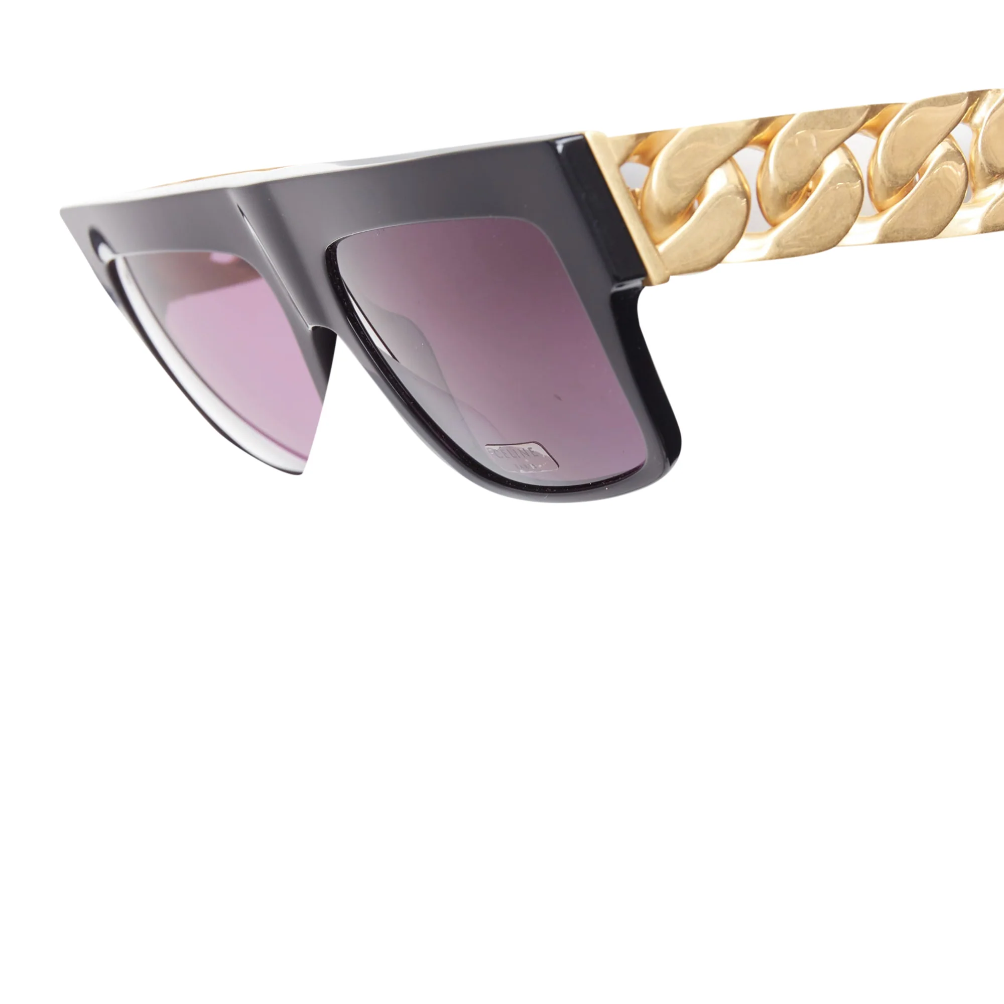 Celine Phoebe Philo Runway gold chunky chain metal sunglasses - Image 5