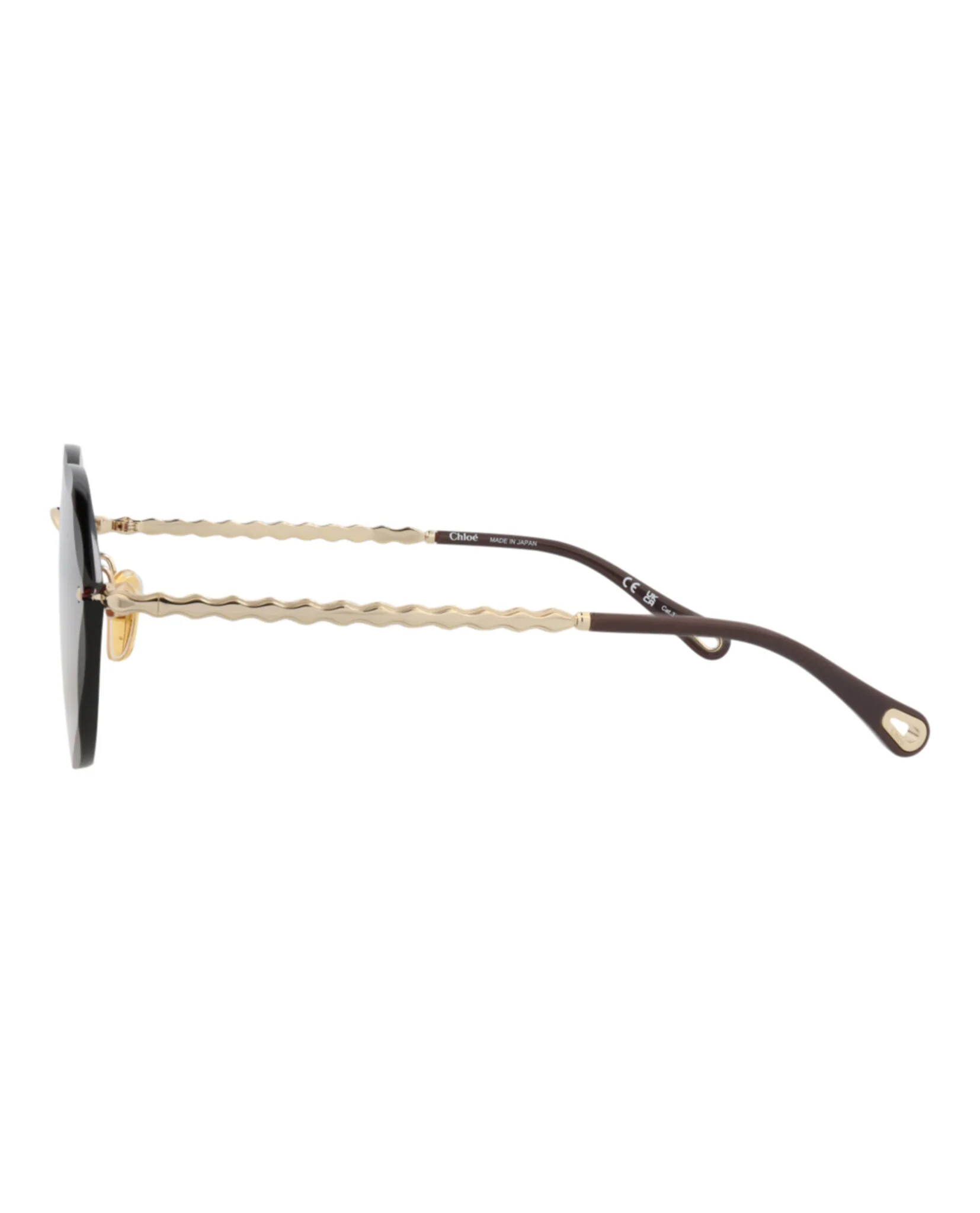 Cat Eye-Frame Metal Sunglasses - Image 3