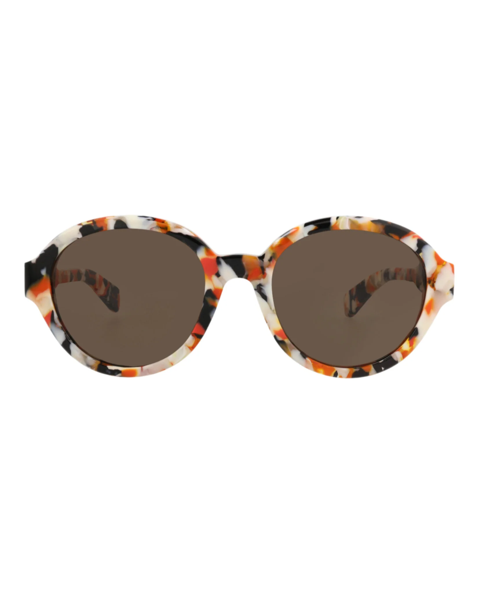 Round-Frame Recycled Acetate Sunglasses