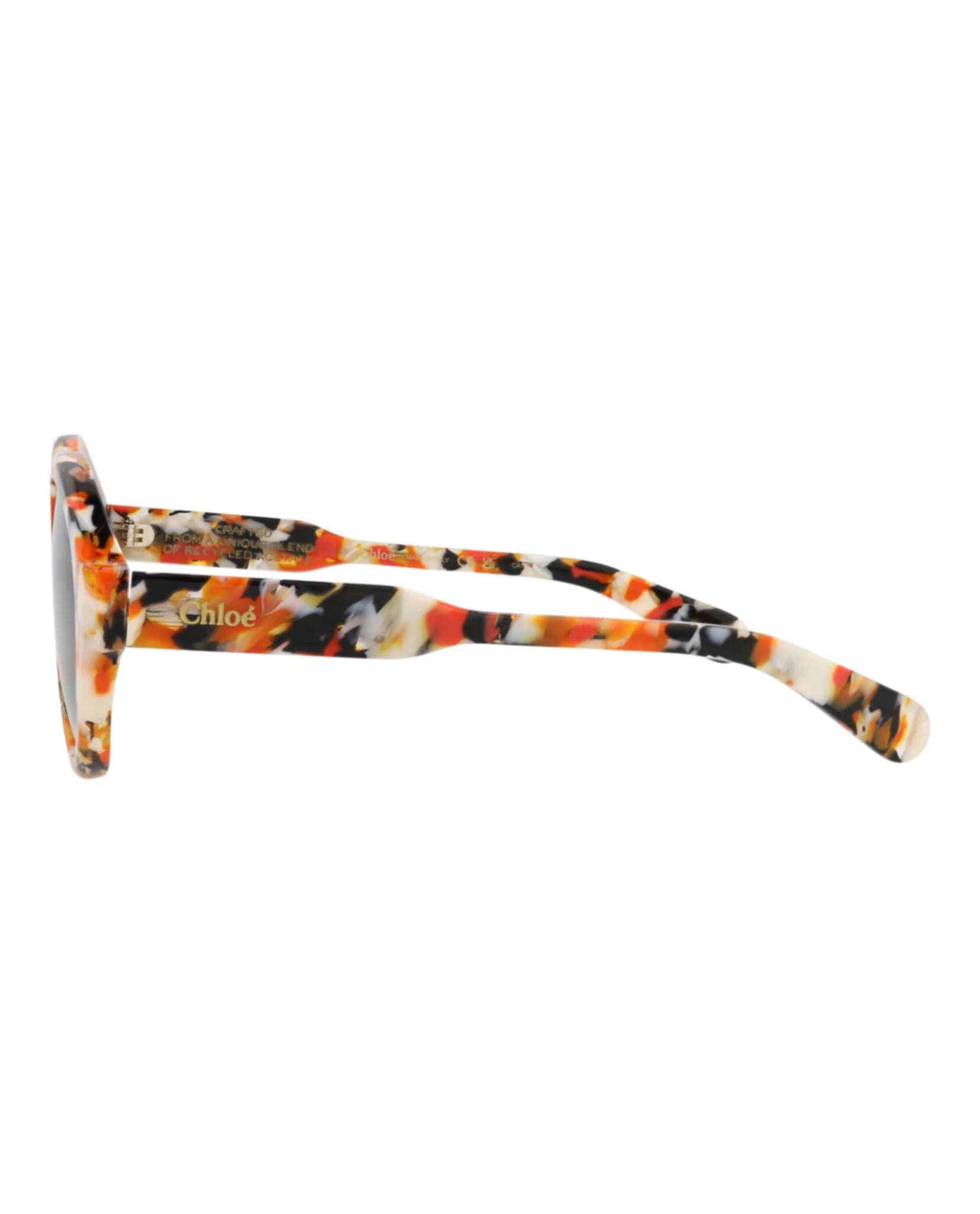 Round-Frame Recycled Acetate Sunglasses - Image 3