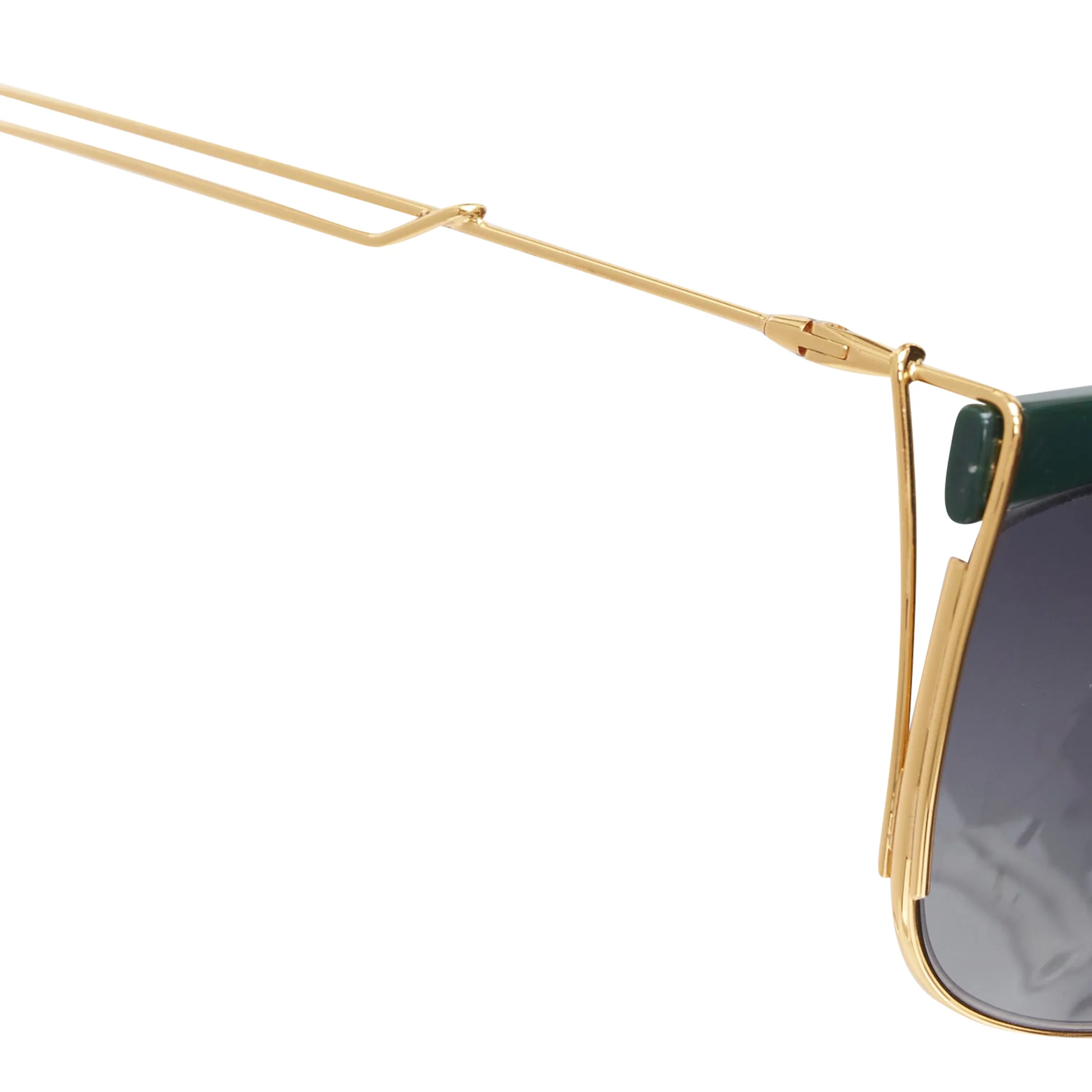 Dior green bridge gold squoval sunglasses - Image 6