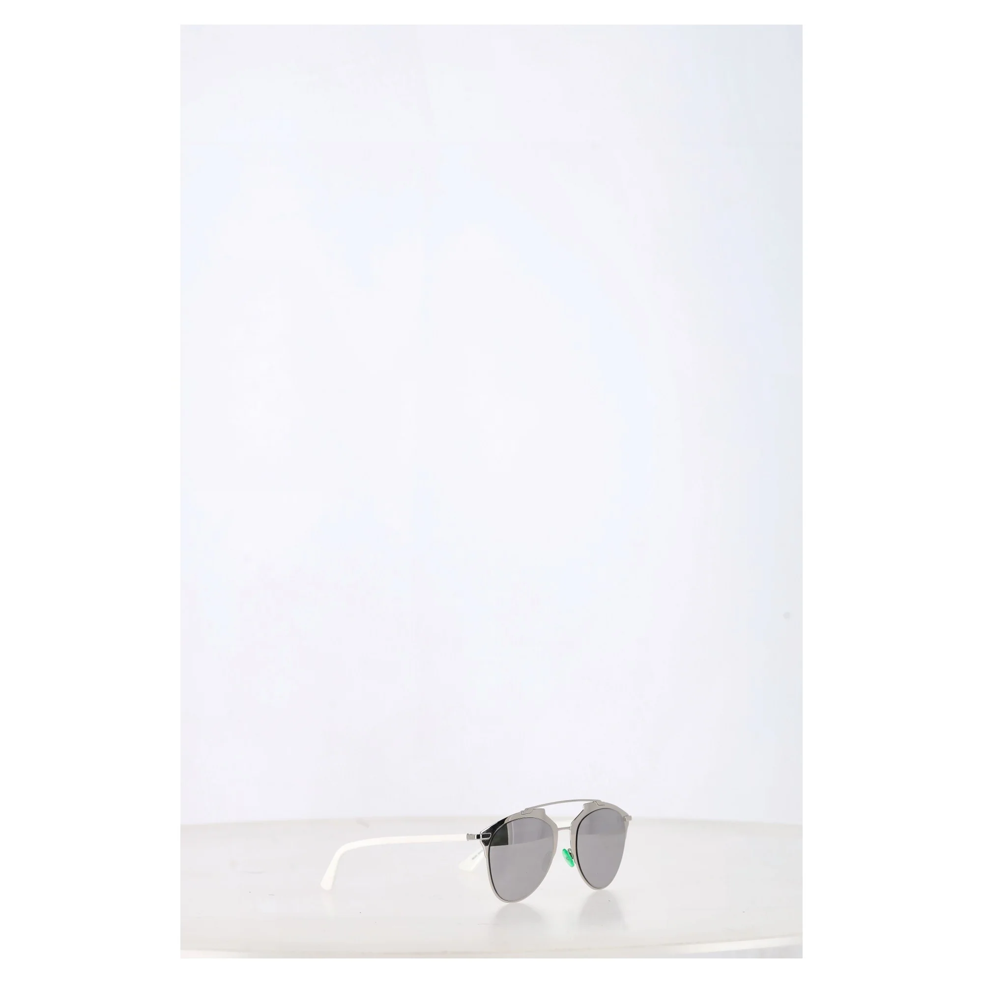 Dior Reflected Aviator Sunglasses in Silver Metal - Image 6