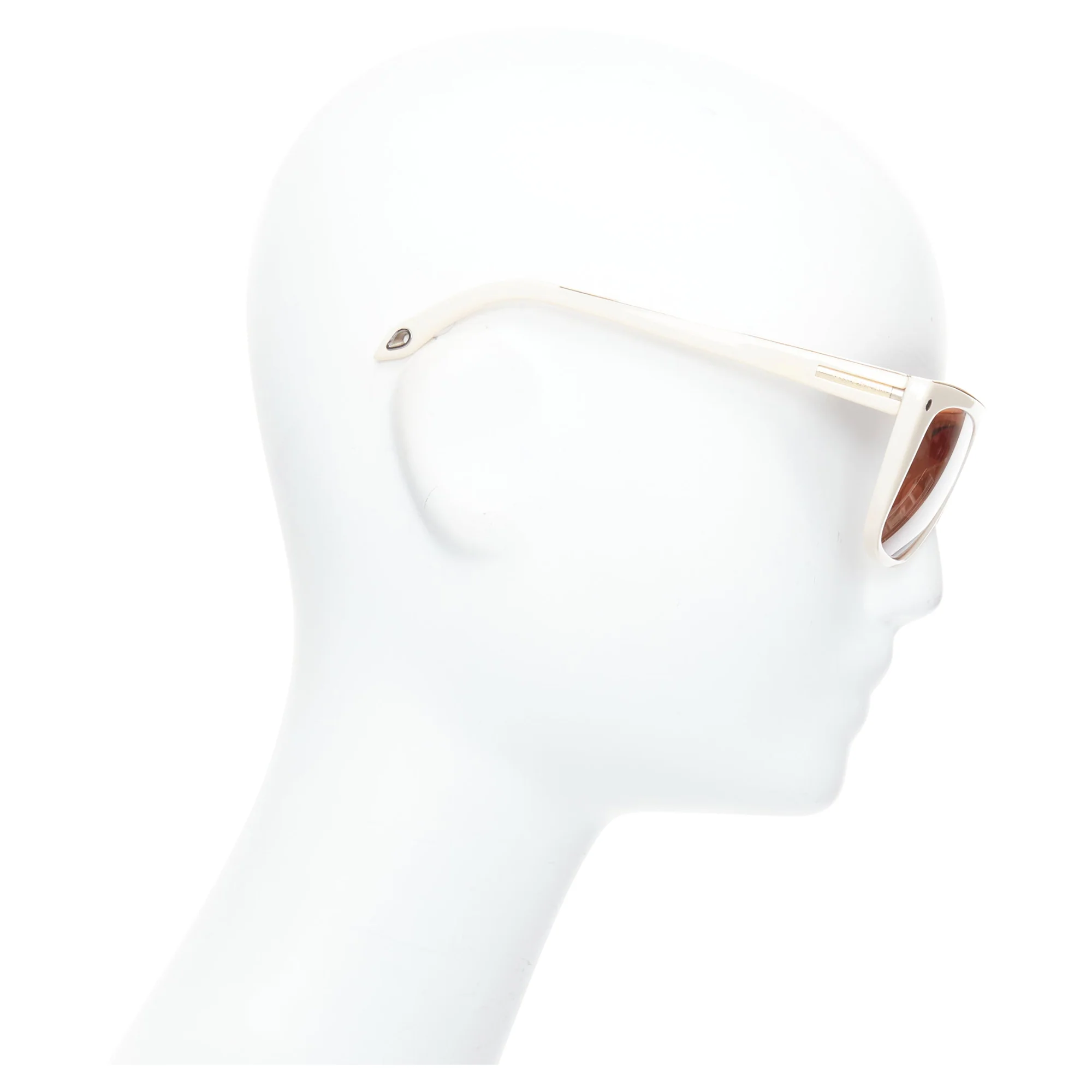Givenchy SGV883 acetate gold top logo sunglasses - Image 4