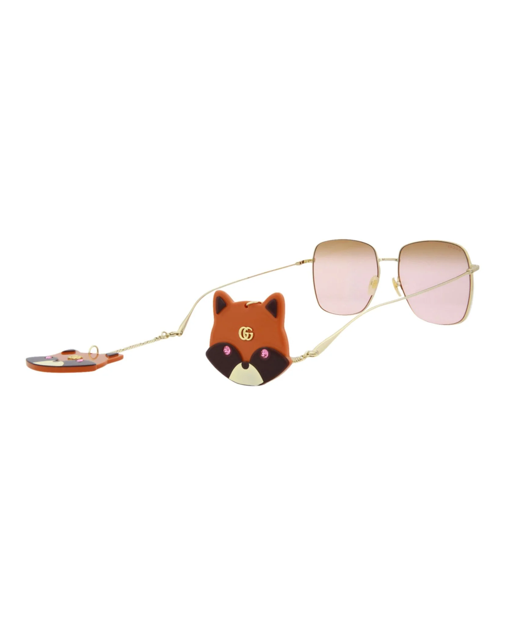 Gucci Square-Frame Metal Sunglasses - Image 5