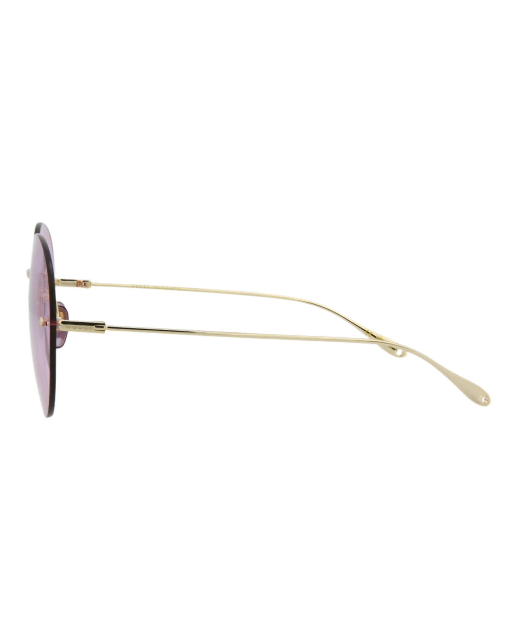 Round-Frame Metal Sunglasses - Image 3