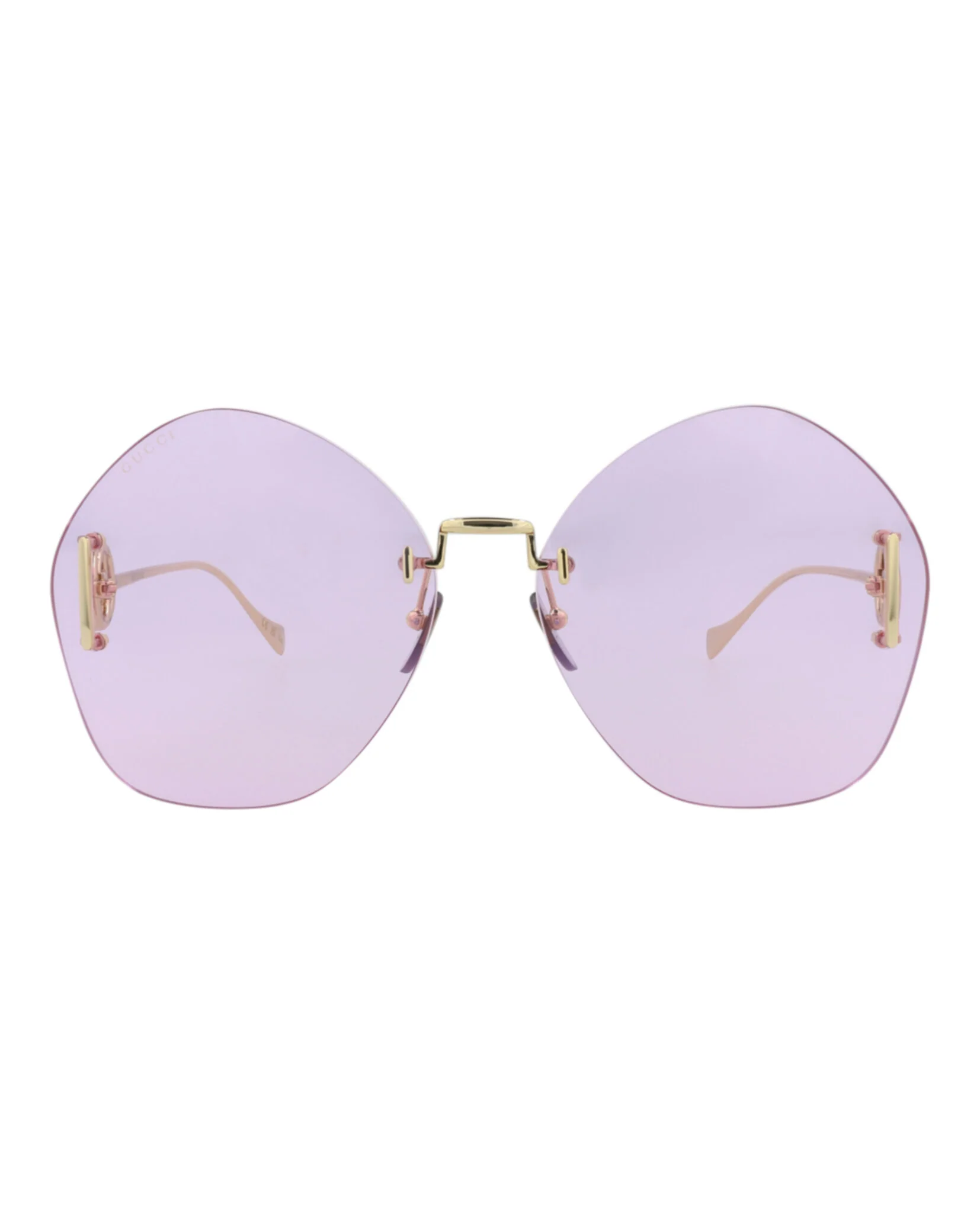Round-Frame Metal Sunglasses