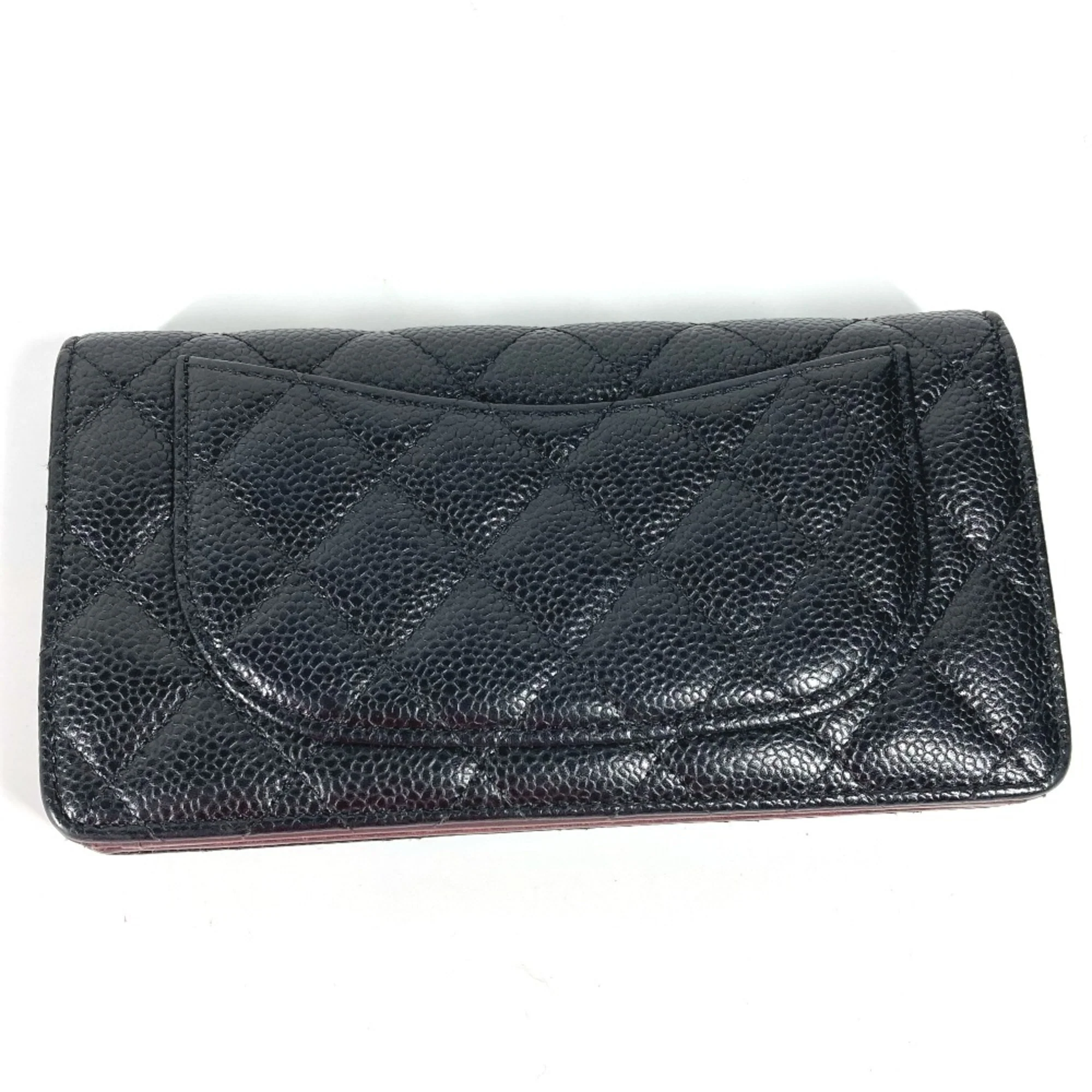 Zip Around Wallet Quilted Caviar Long - Image 7