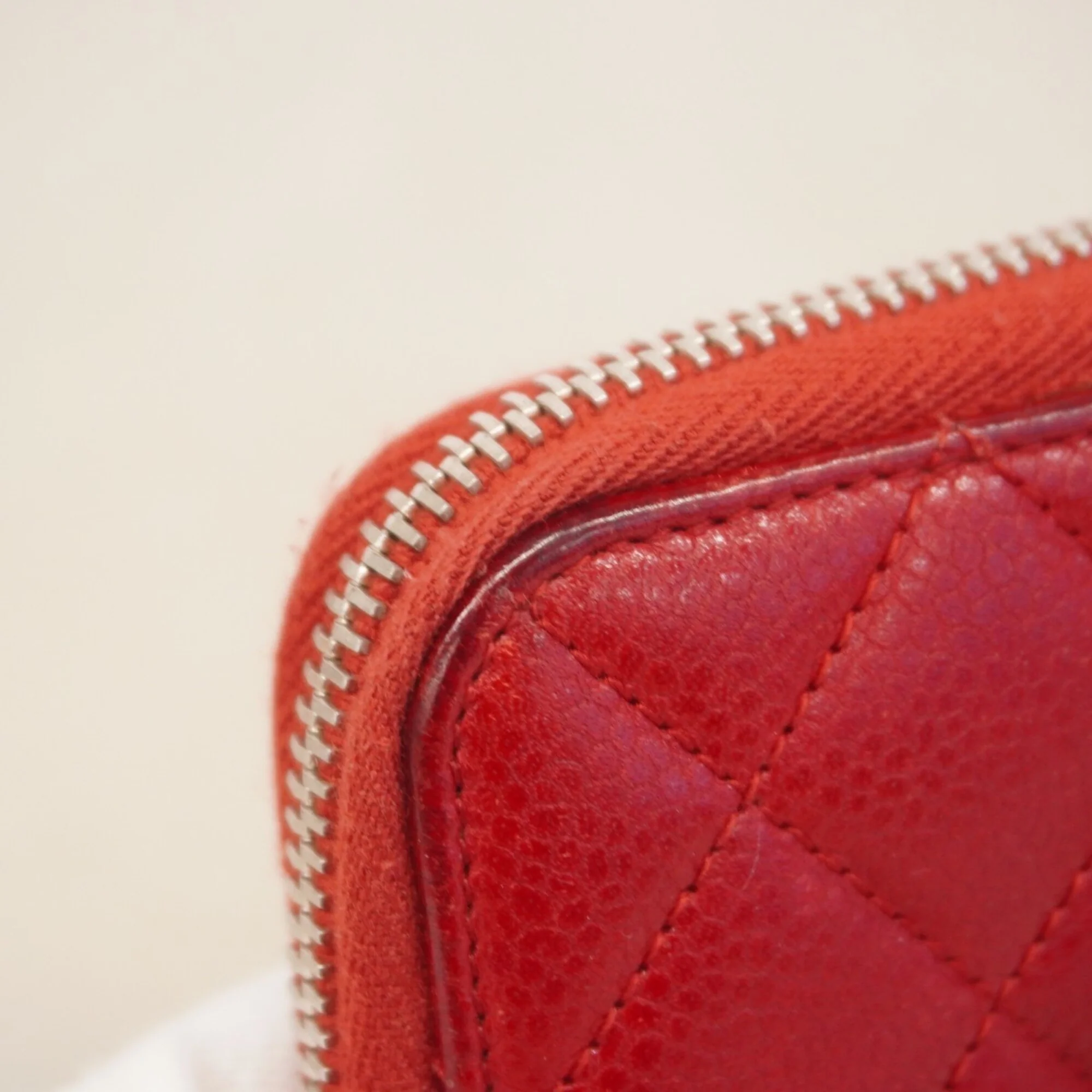Zip Around Wallet Quilted Caviar Long - Image 8