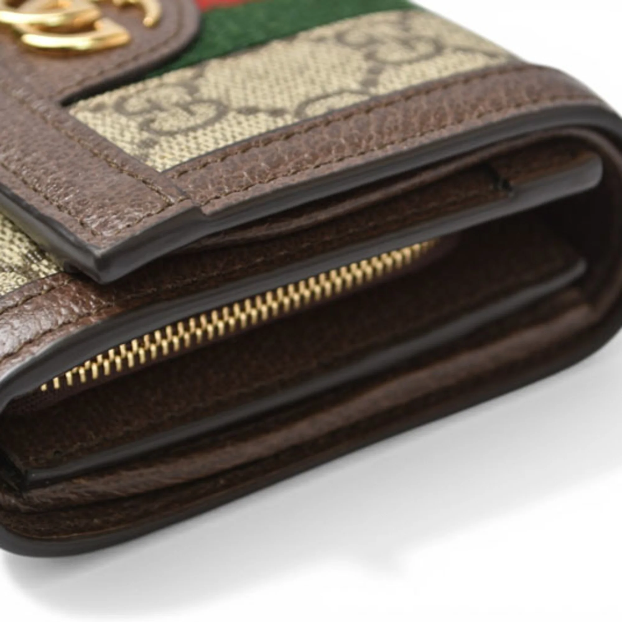Ophidia French Flap Wallet GG Coated Canvas Compact - Image 4