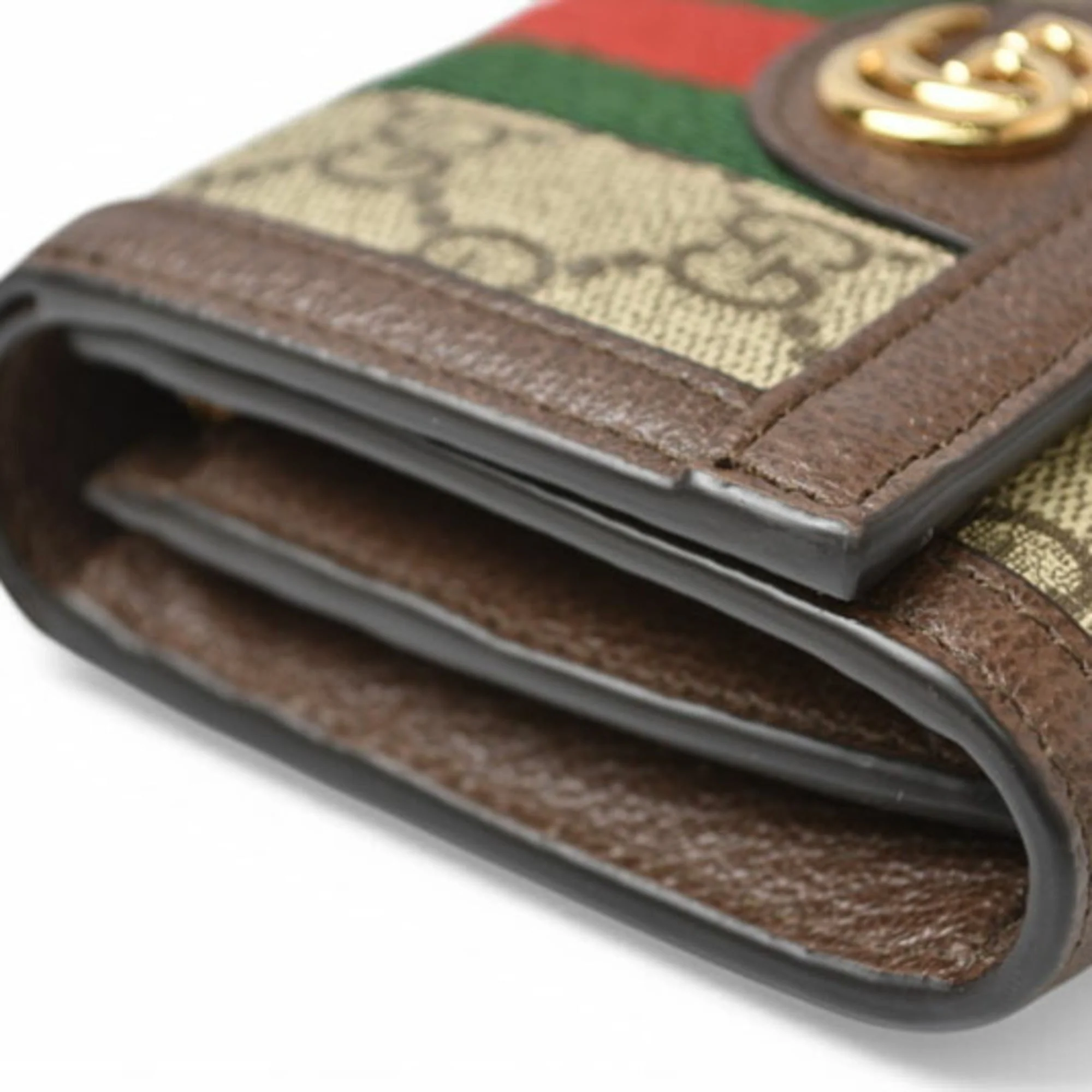 Ophidia French Flap Wallet GG Coated Canvas Compact - Image 5