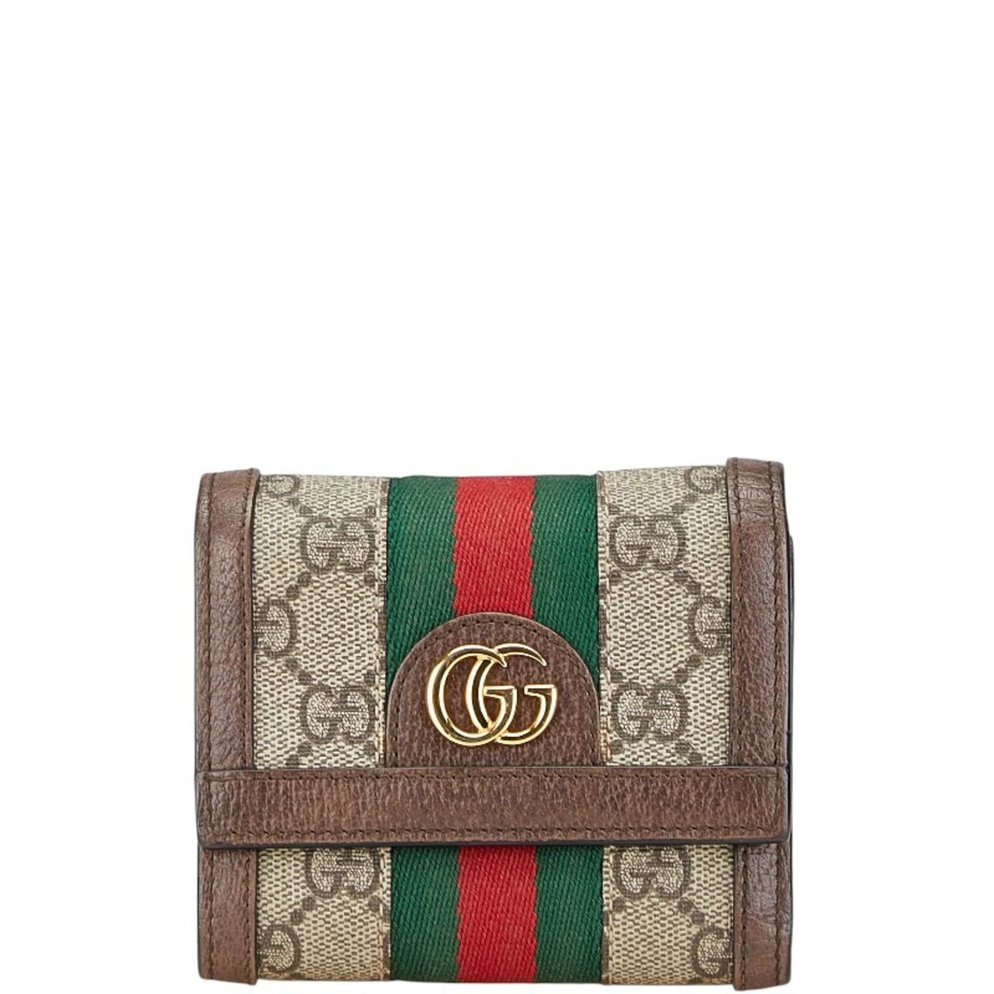 Ophidia French Flap Wallet GG Coated Canvas Compact