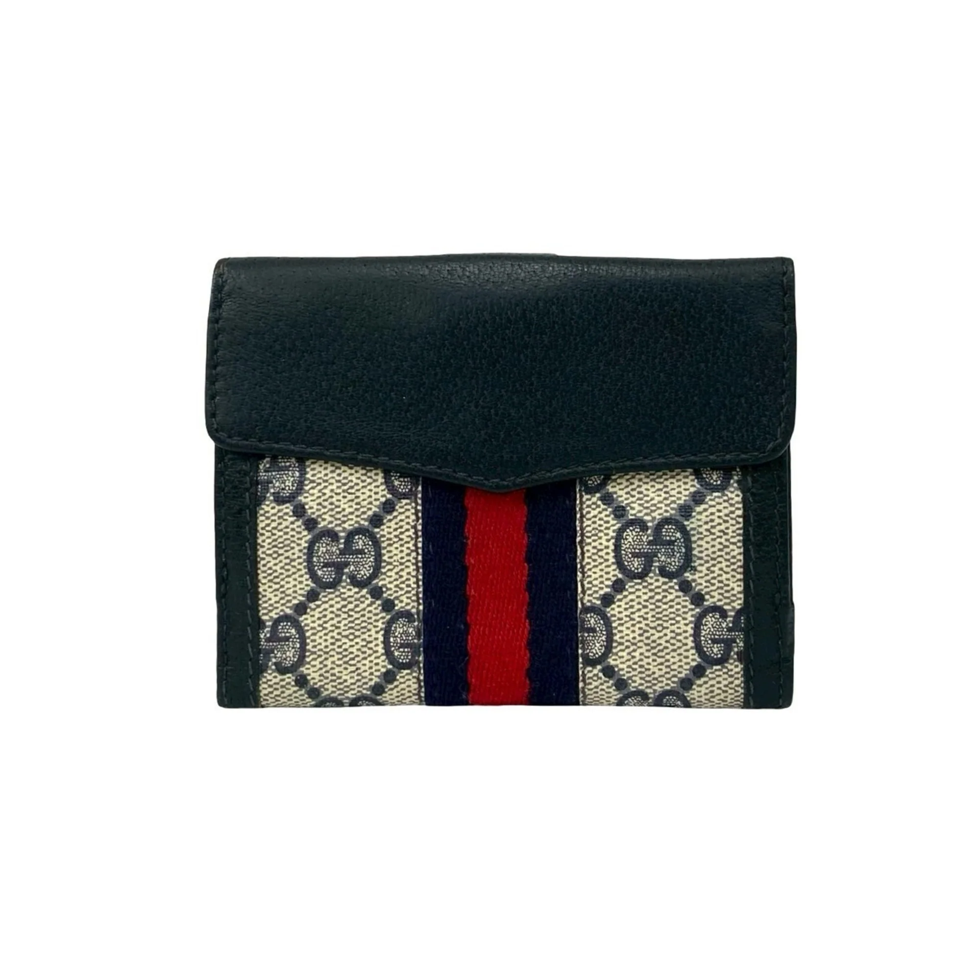 Ophidia French Flap Wallet GG Coated Canvas Compact - Image 2