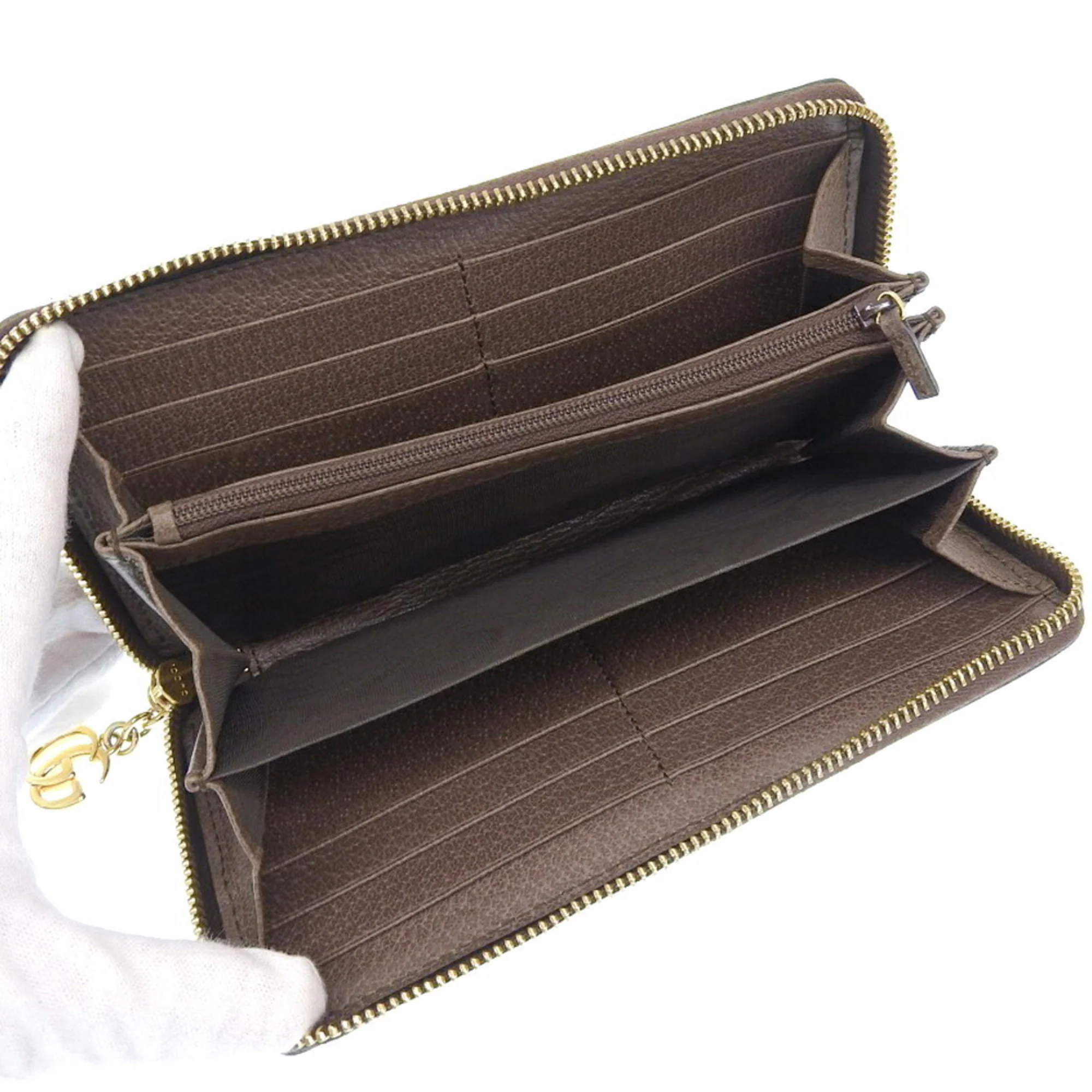 Ophidia Zip Around Wallet GG Coated Canvas - Image 3