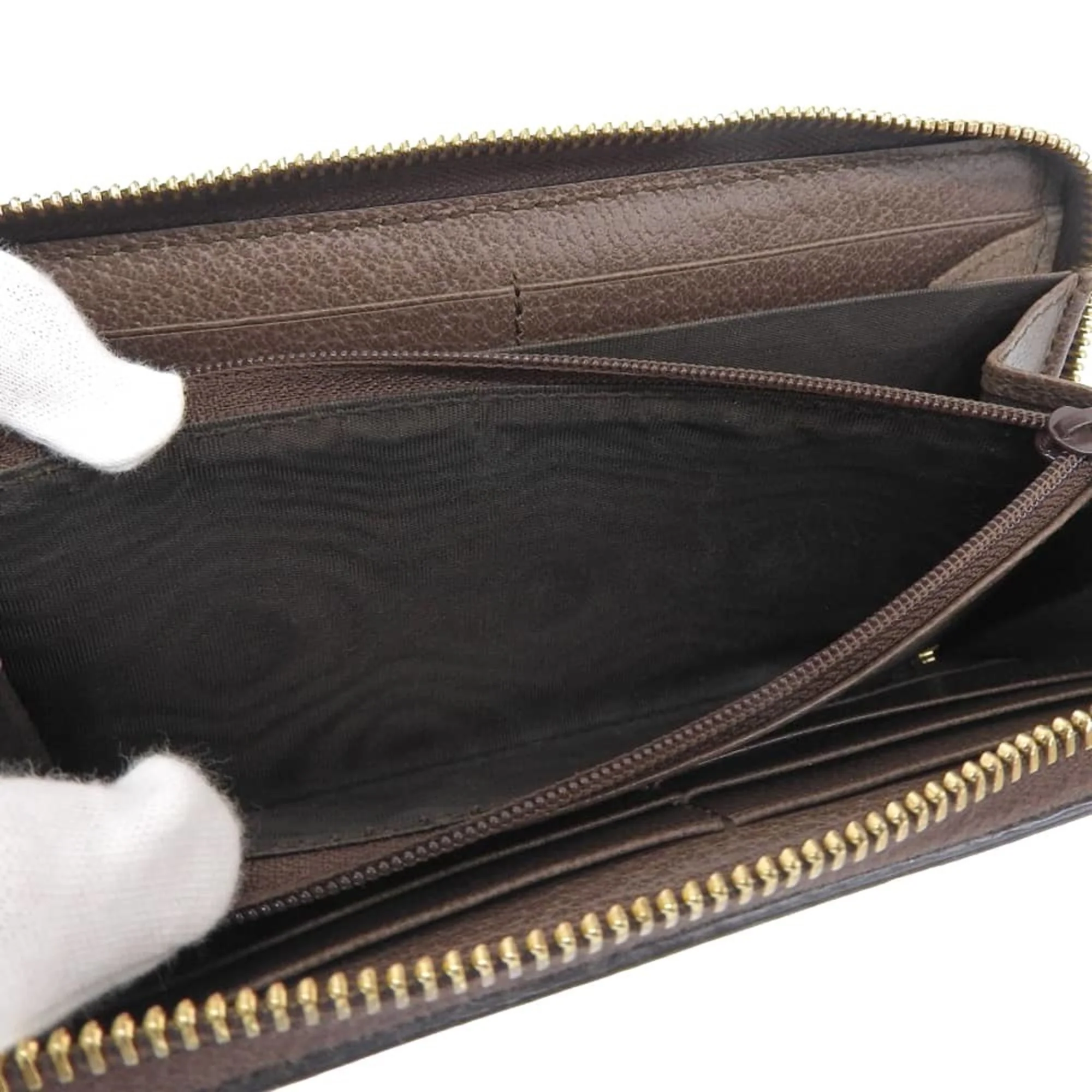Ophidia Zip Around Wallet GG Coated Canvas - Image 4