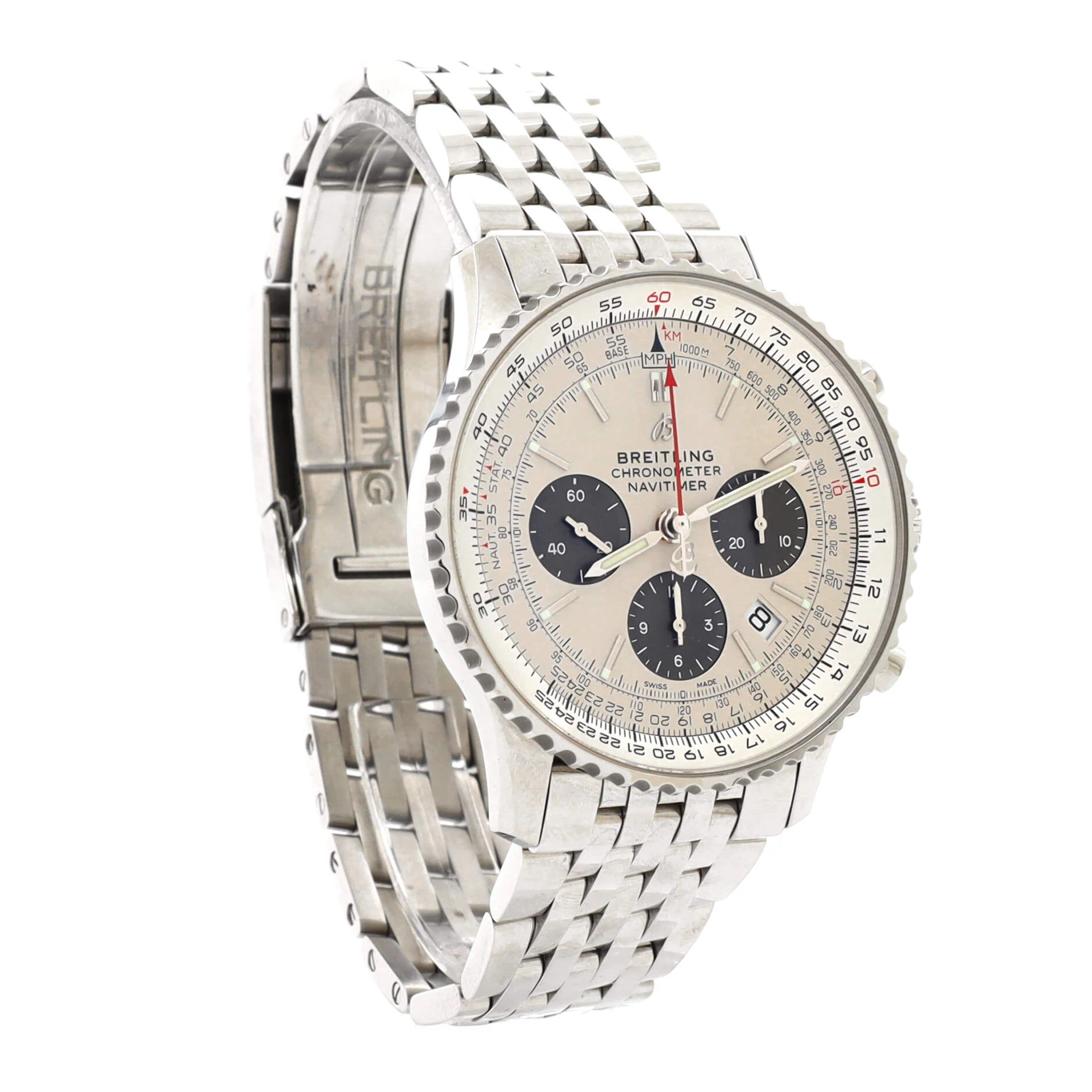 Navitimer B01 Chronograph Automatic Watch Stainless Steel 43 - Image 3