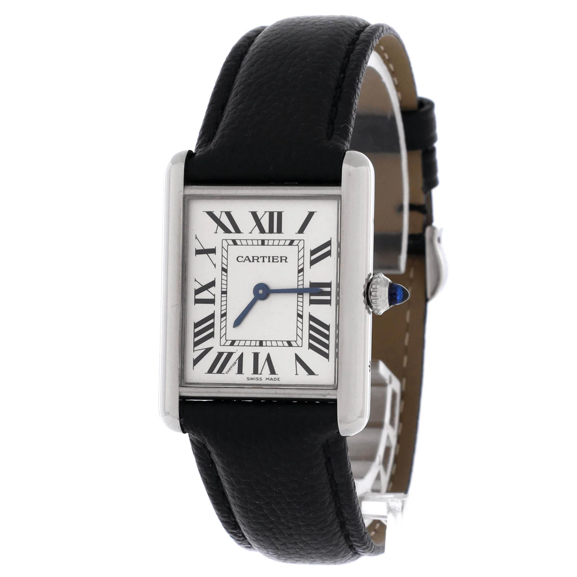 Must de Cartier Tank Quartz Watch Stainless Steel and Leather 25 - Image 3