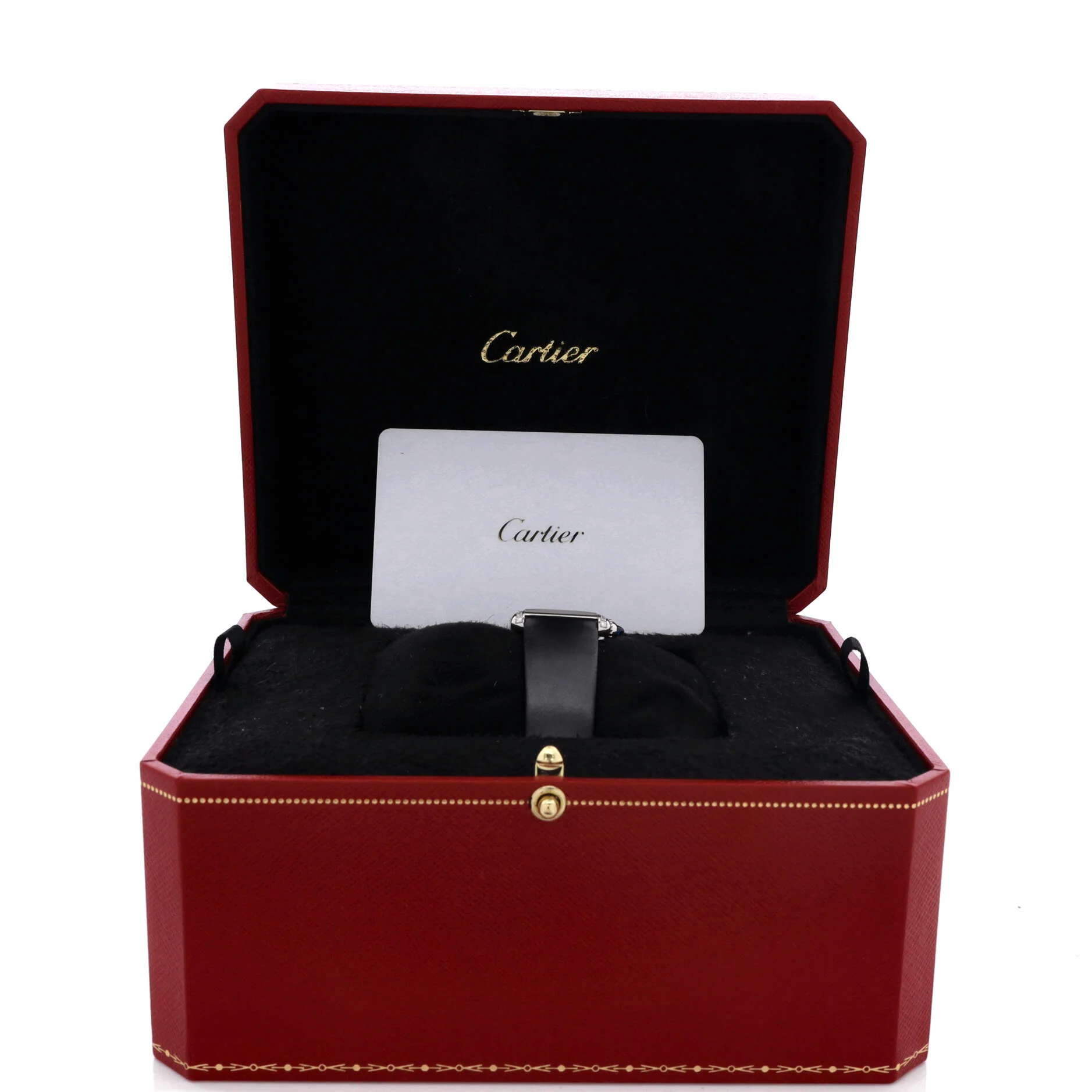Must de Cartier Tank Quartz Watch Stainless Steel and Satin with Diamond Bezel 22 - Image 2