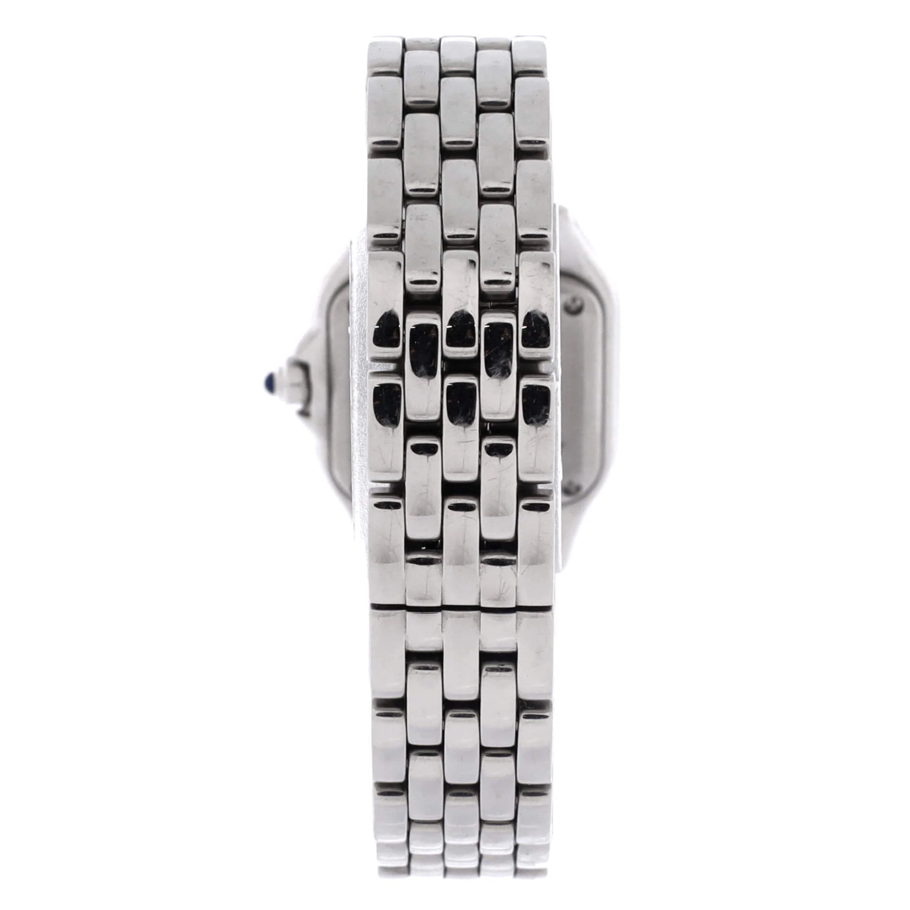 Panthere de Cartier Quartz Watch Stainless Steel with Diamond Bezel 22 - Image 4