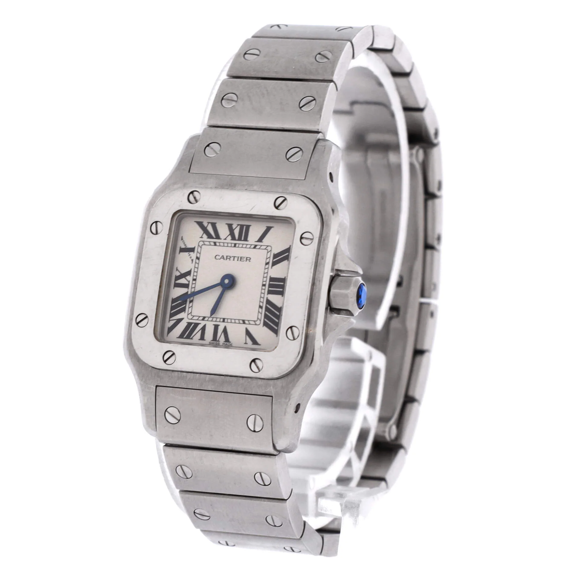 Santos de Cartier Galbee Quartz Watch Stainless Steel 24 - Image 3