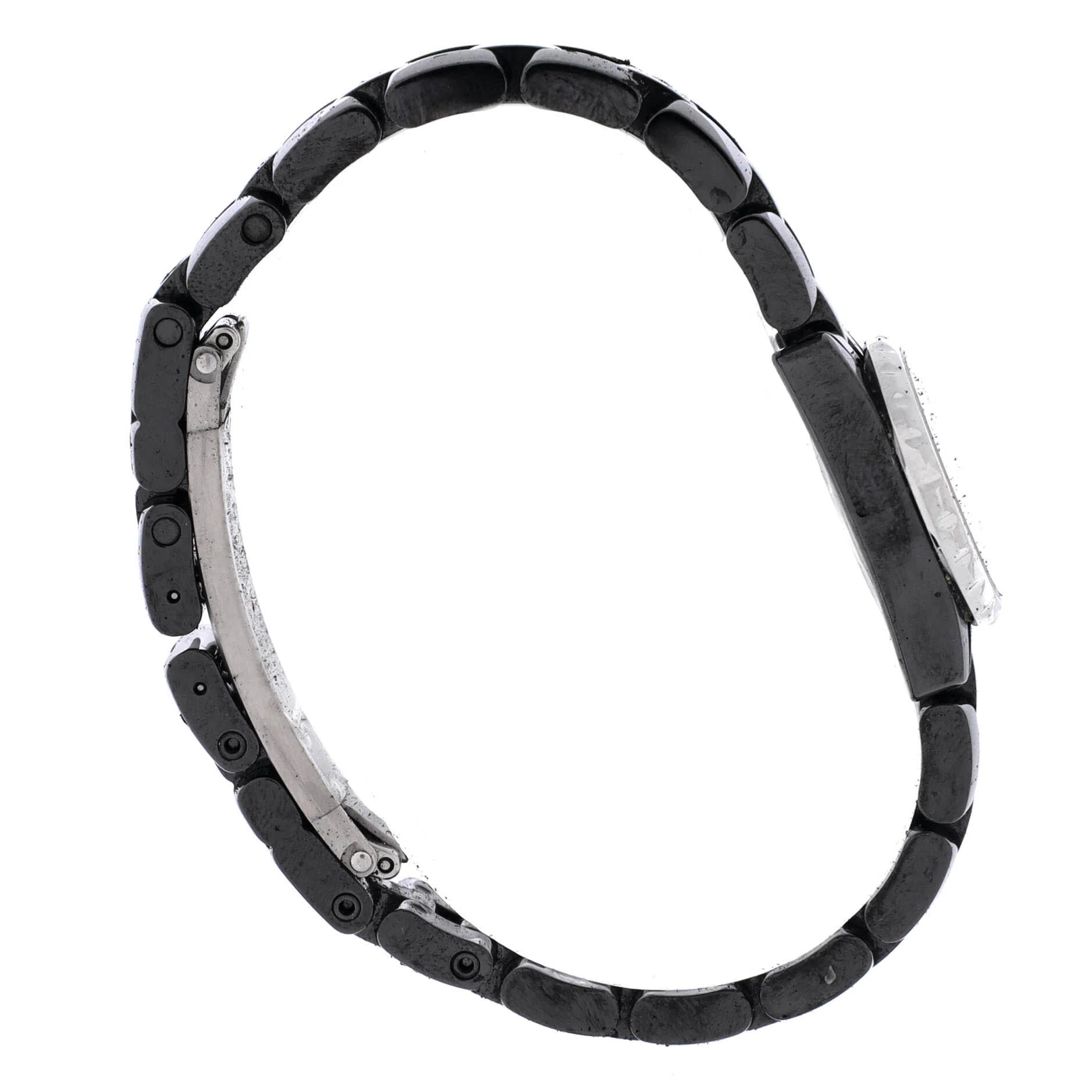 J12 XS Quartz Watch Ceramic and Stainless Steel with Diamond Flange 19 - Image 4