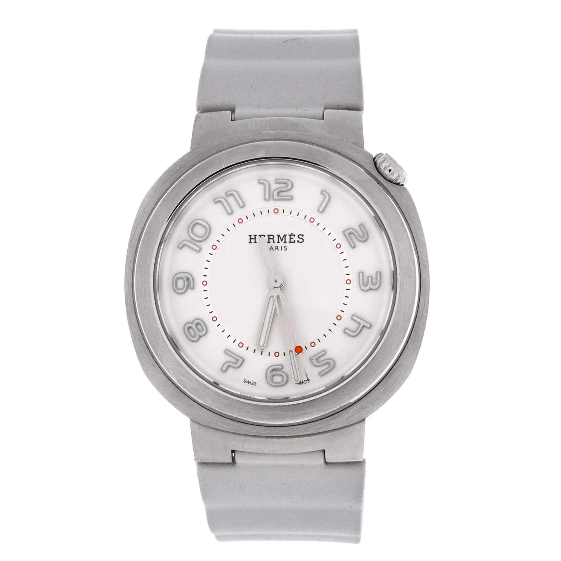 Cut Automatic Watch Stainless Steel and Rubber 36