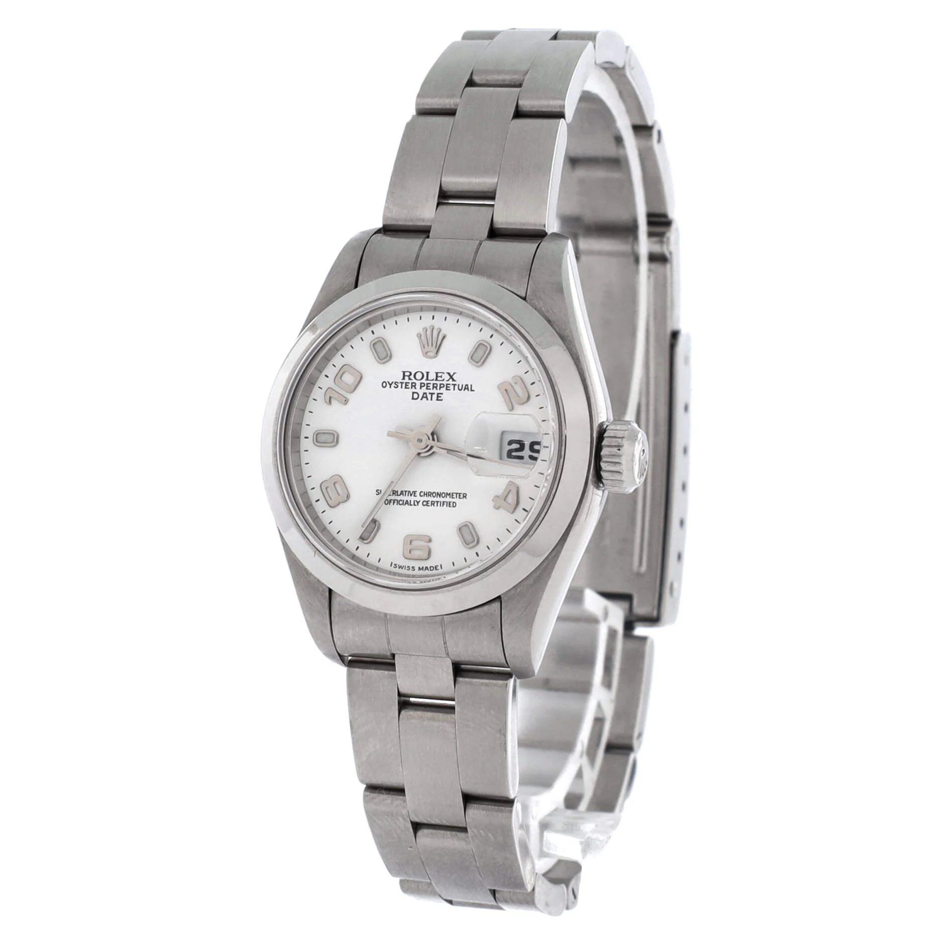 Oyster Perpetual Date Automatic Watch Stainless Steel 26 - Image 2