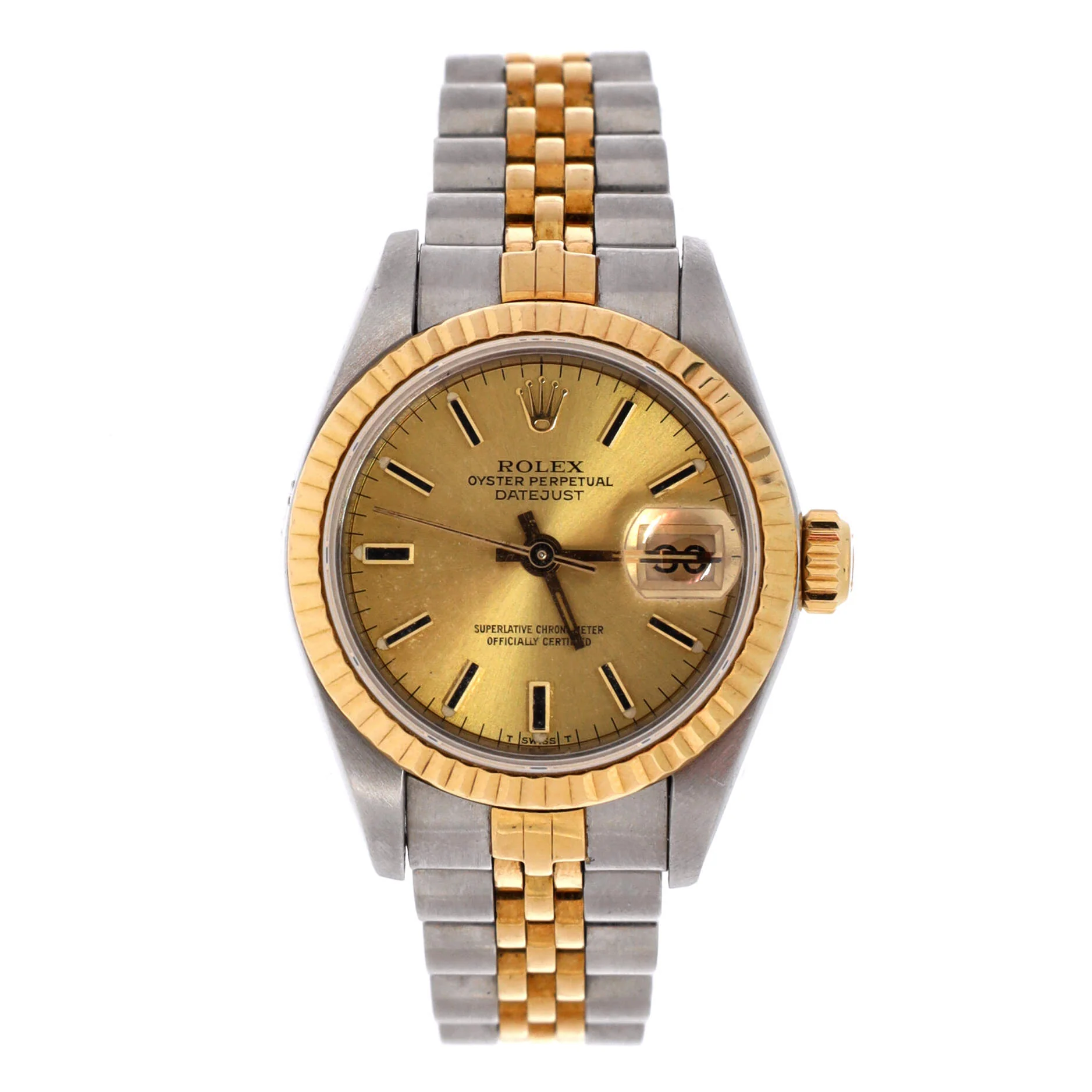 Oyster Perpetual Datejust Automatic Watch Stainless Steel and Yellow Gold 26