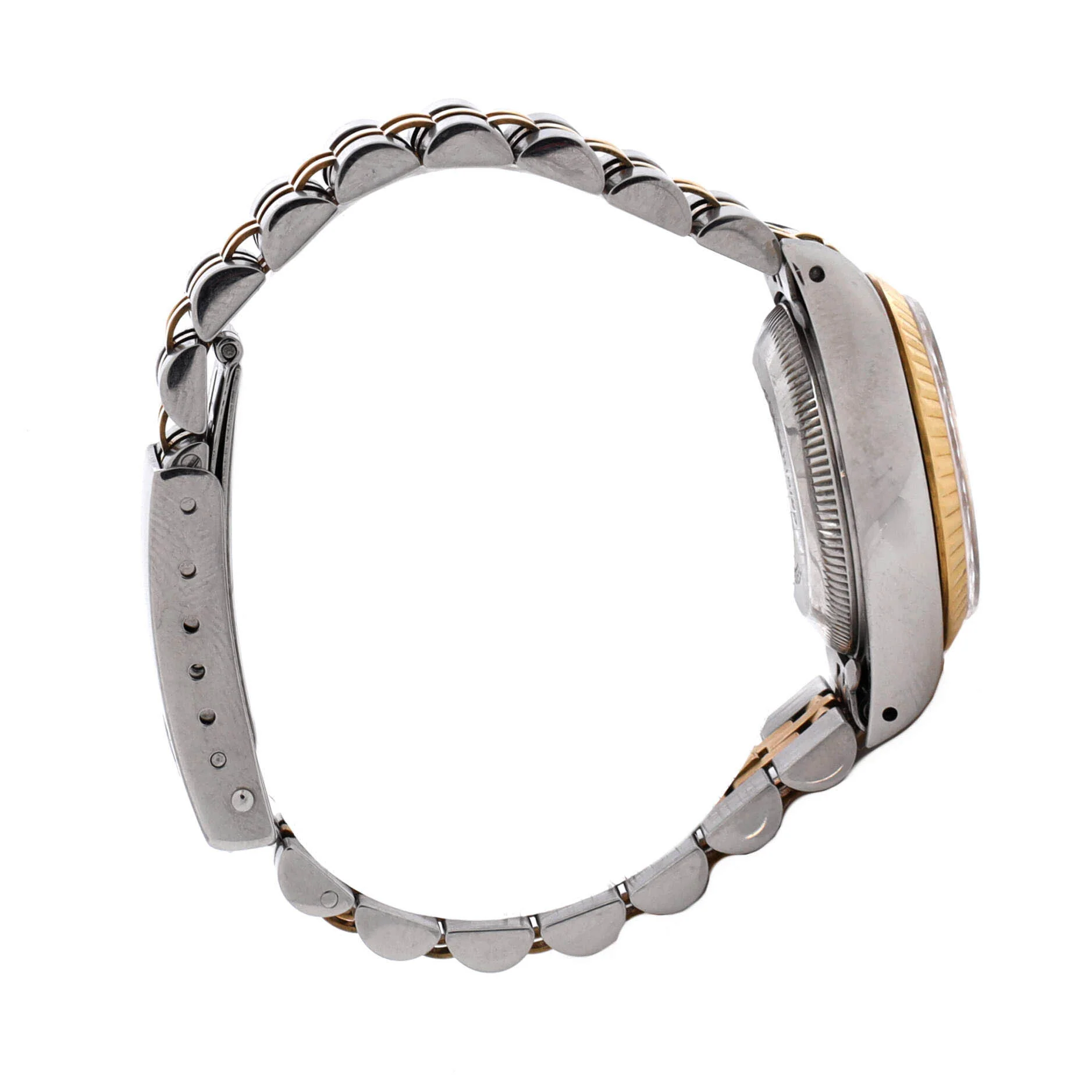 Oyster Perpetual Datejust Automatic Watch Stainless Steel and Yellow Gold 26 - Image 3