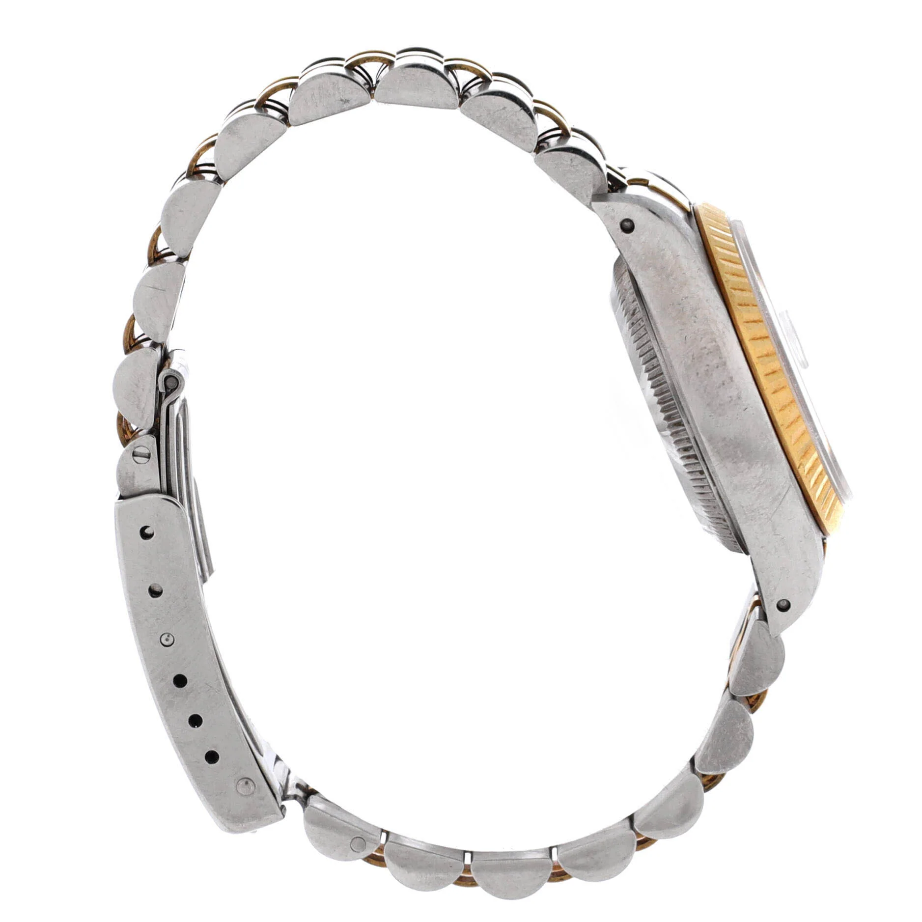 Oyster Perpetual Datejust Automatic Watch Stainless Steel and Yellow Gold 26 - Image 3