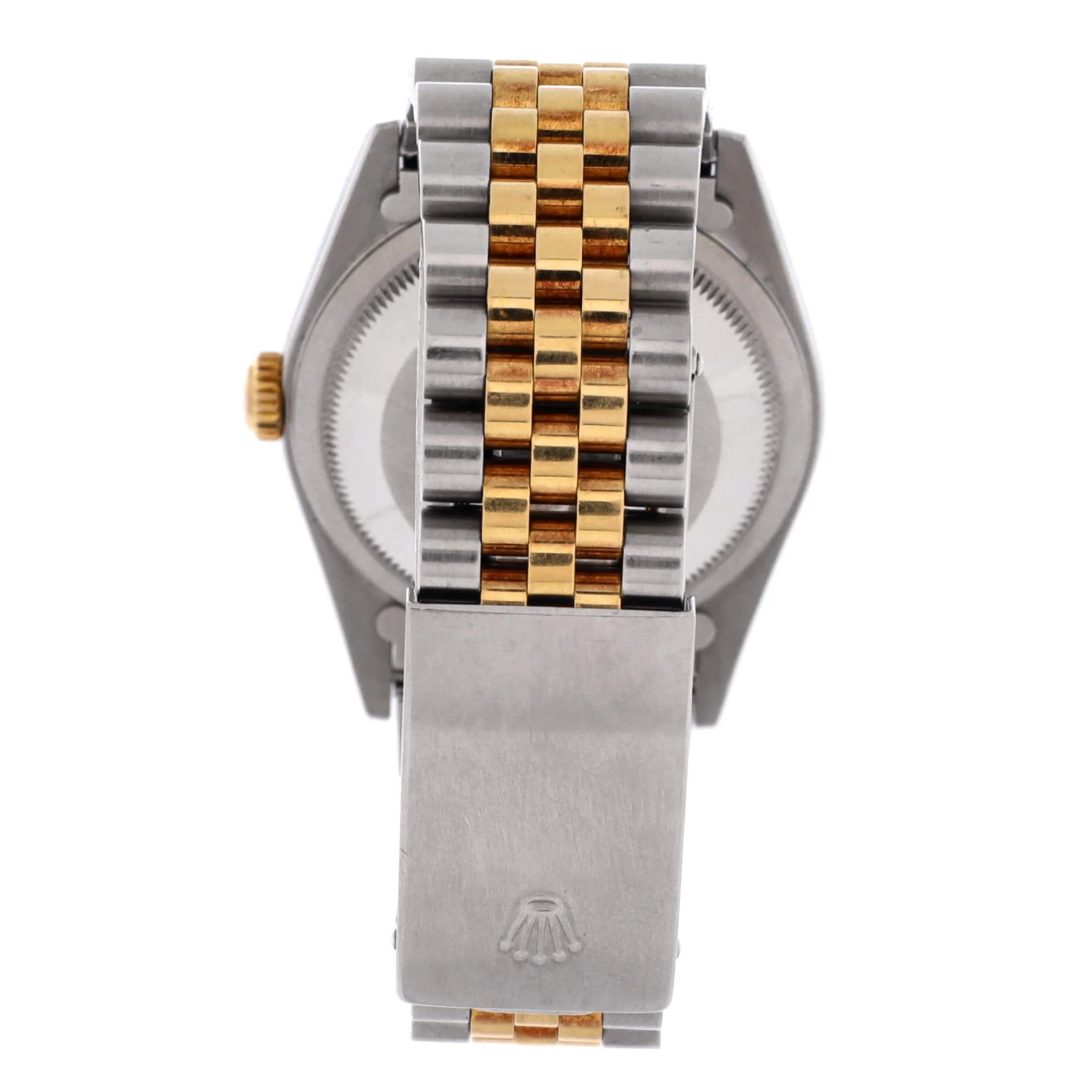 Oyster Perpetual Datejust Automatic Watch Stainless Steel and Yellow Gold with Diamond Markers 36 - Image 4