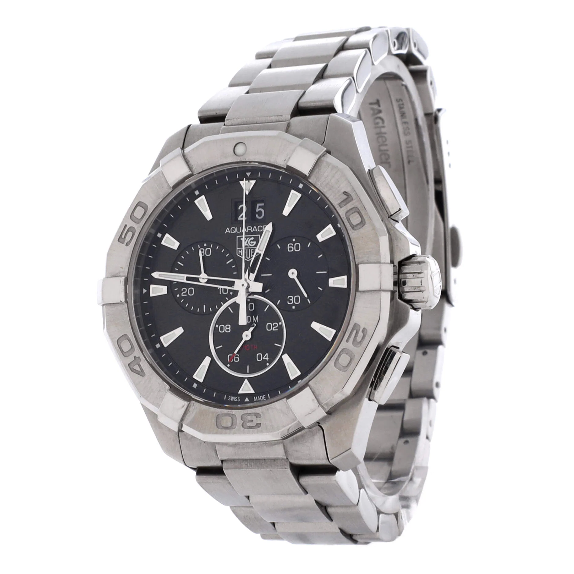 Aquaracer Chronograph Quartz Watch Stainless Steel 43 - Image 2