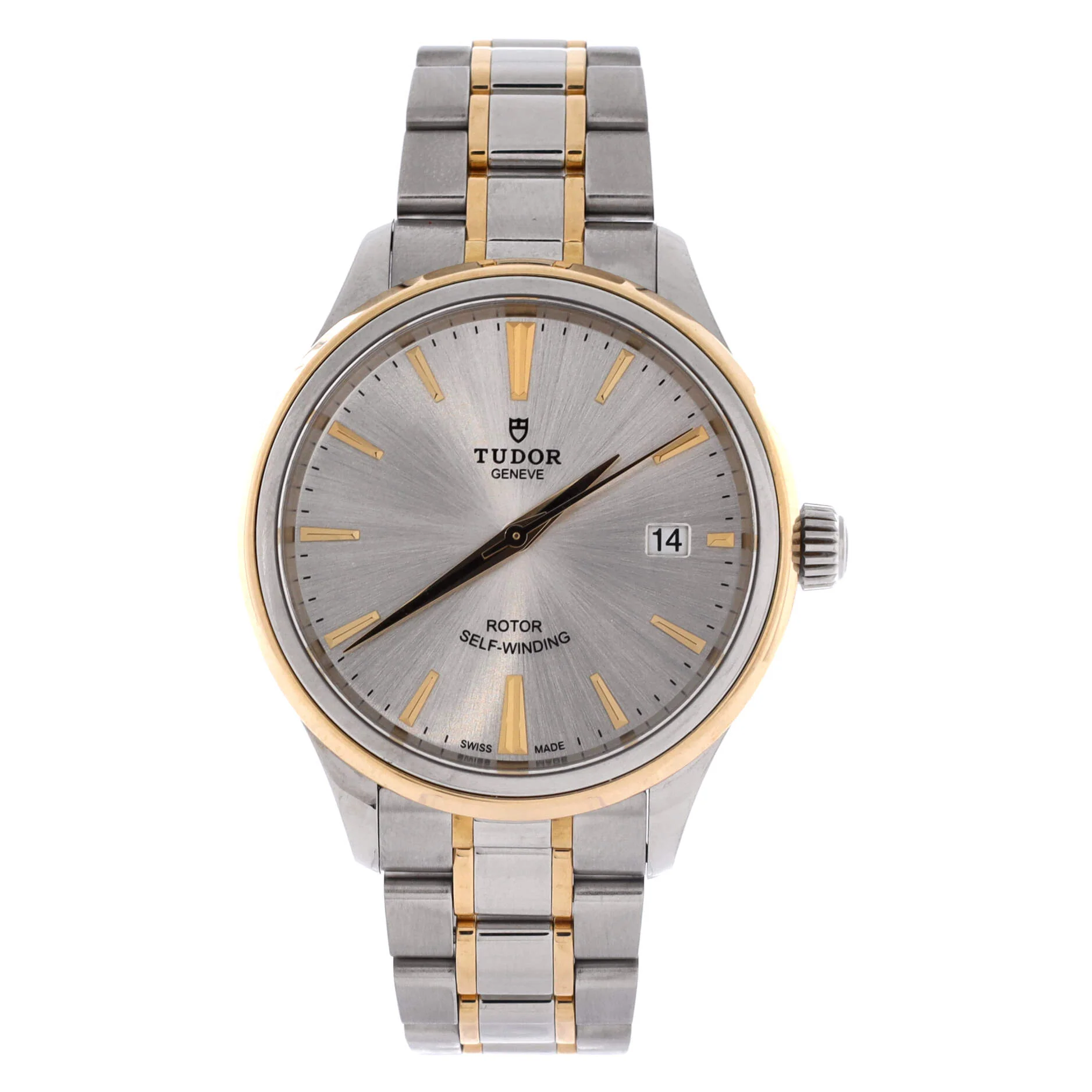 Style Automatic Watch Stainless Steel and Yellow Gold 38